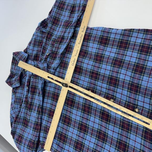 Polo Ralph Lauren Shirt Mens Large Blue Plaid Classic Fit Button Down Casual - Picture 5 of 6